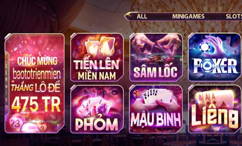 Một số ưu điểm nổi bật của game bài đổi thưởng Gemwin