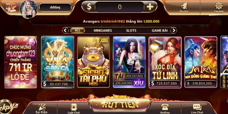 Cổng slot game ZoWin