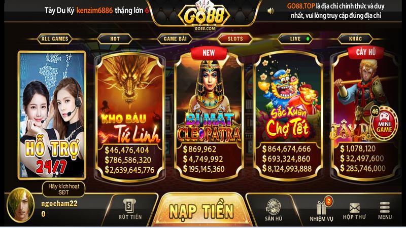 thế giới game bài Go88