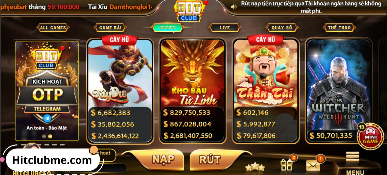 các game bài trên hitclub