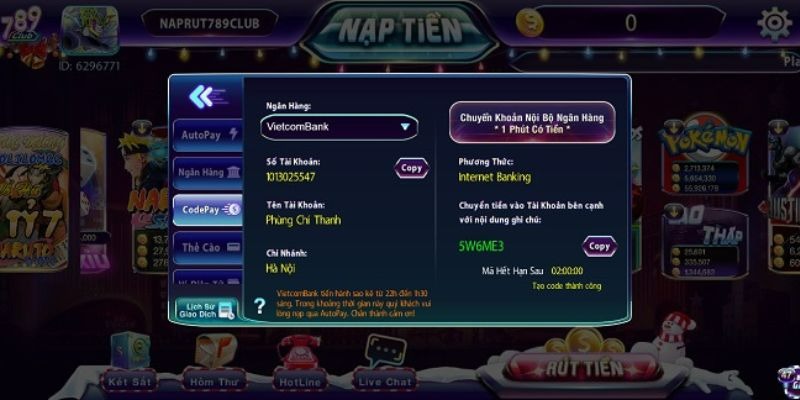789club rút tiền